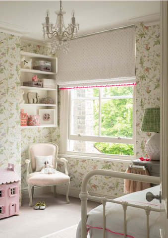 Cole & Son Hummingbird wallpaper girls neon teenage bedroom