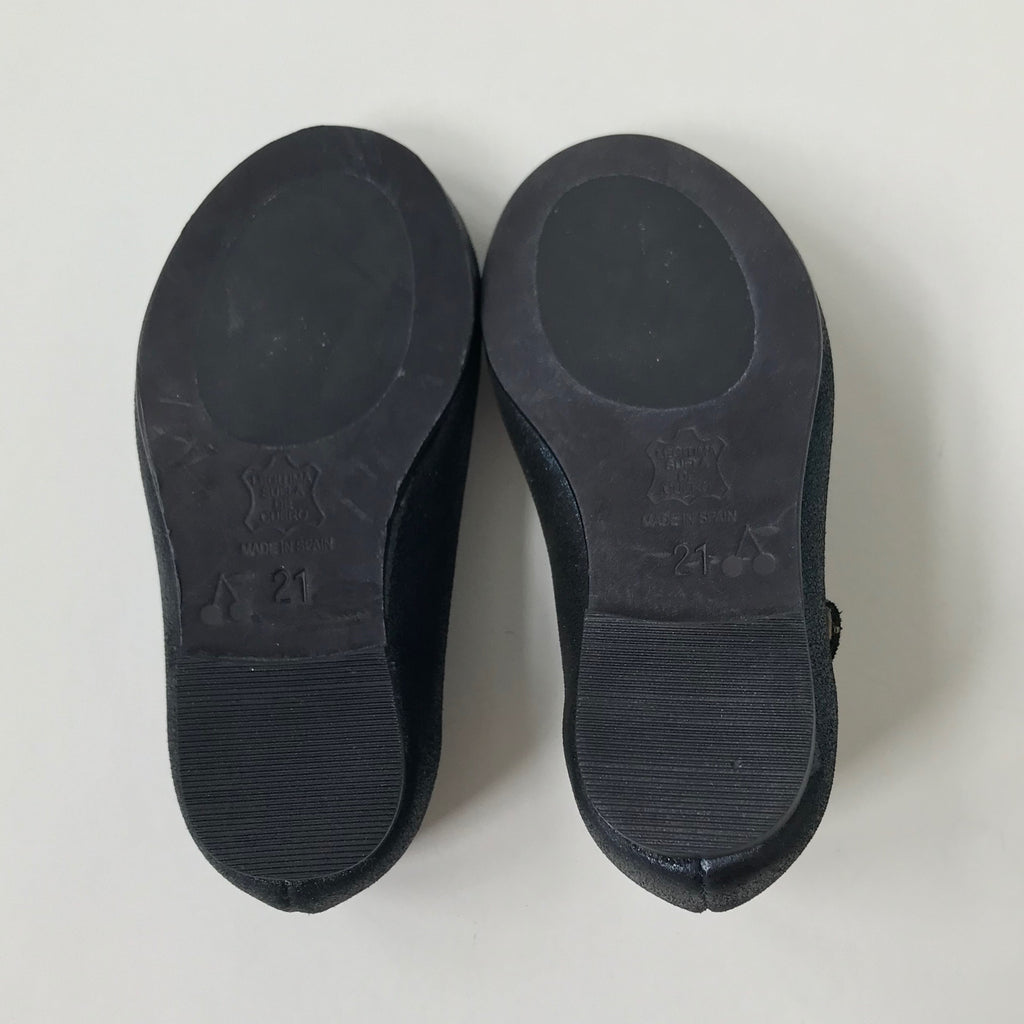 Bonpoint Metallic Navy Mary-Jane Shoes: Size EU 21 – Littlest Luxuries