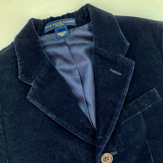 Ralph Lauren Boys Navy Velvet Blazer preloved secondhand used – Littlest  Luxuries