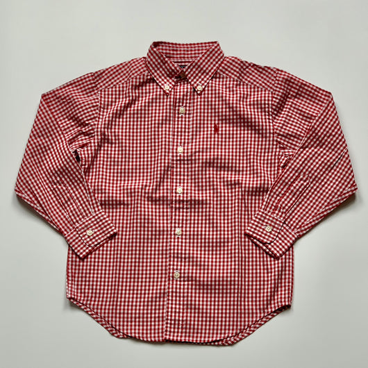 Ralph Lauren Boys Blue Check Brushed Cotton Shirt secondhand used preloved  – Littlest Luxuries