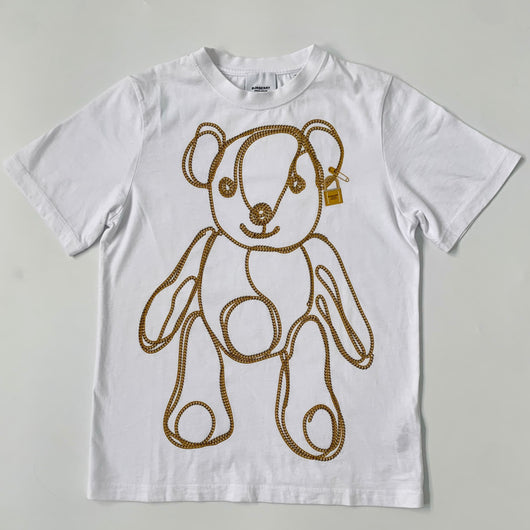 Burberry Girls Chain Bear Motif T-Shirt Preowned Secondhand Used – Littlest  Luxuries