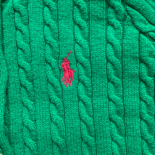 ralph lauren green cardigan