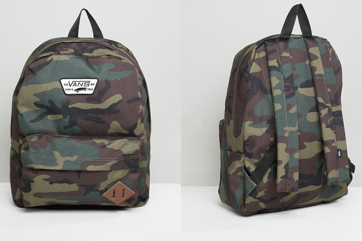 vans camo backpack