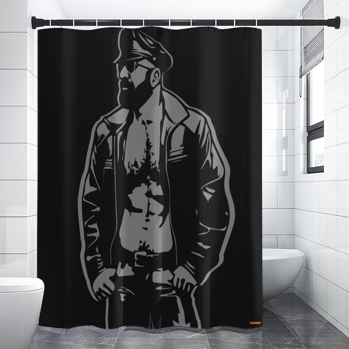 Leather Dad, Shower Curtain