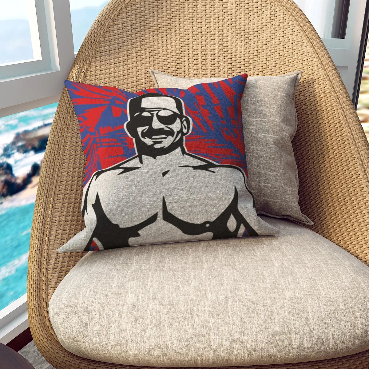 Beach Dude Accent Pillow