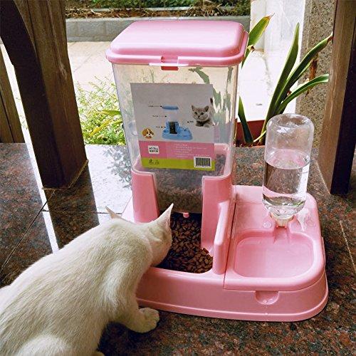 Automatic Pet Feeder Food Dispenser Water Fountain For Cats