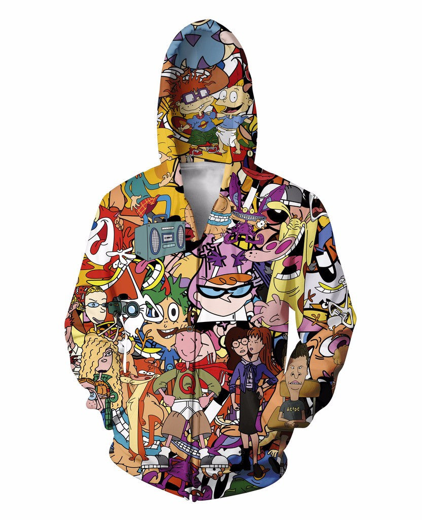 90s Toons Hoodie | Hoodies, Mens sweatshirts hoodie, Sweatshirts hoodie