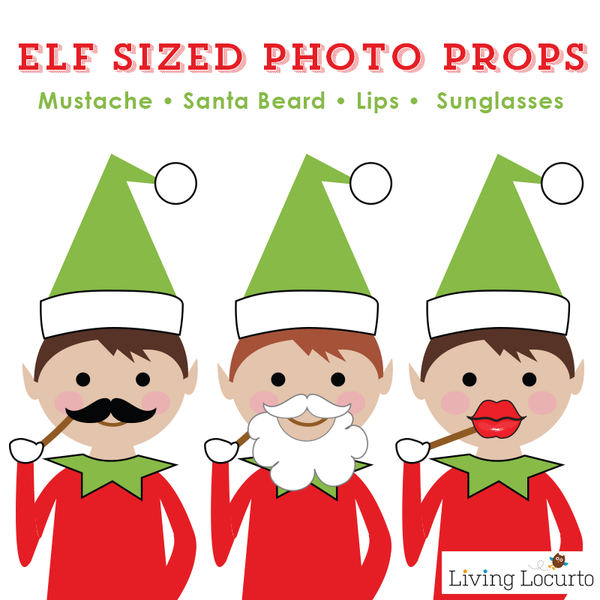 Printable Elf Photo Props - Funny Elf on the Shelf Ideas – The Elf ...