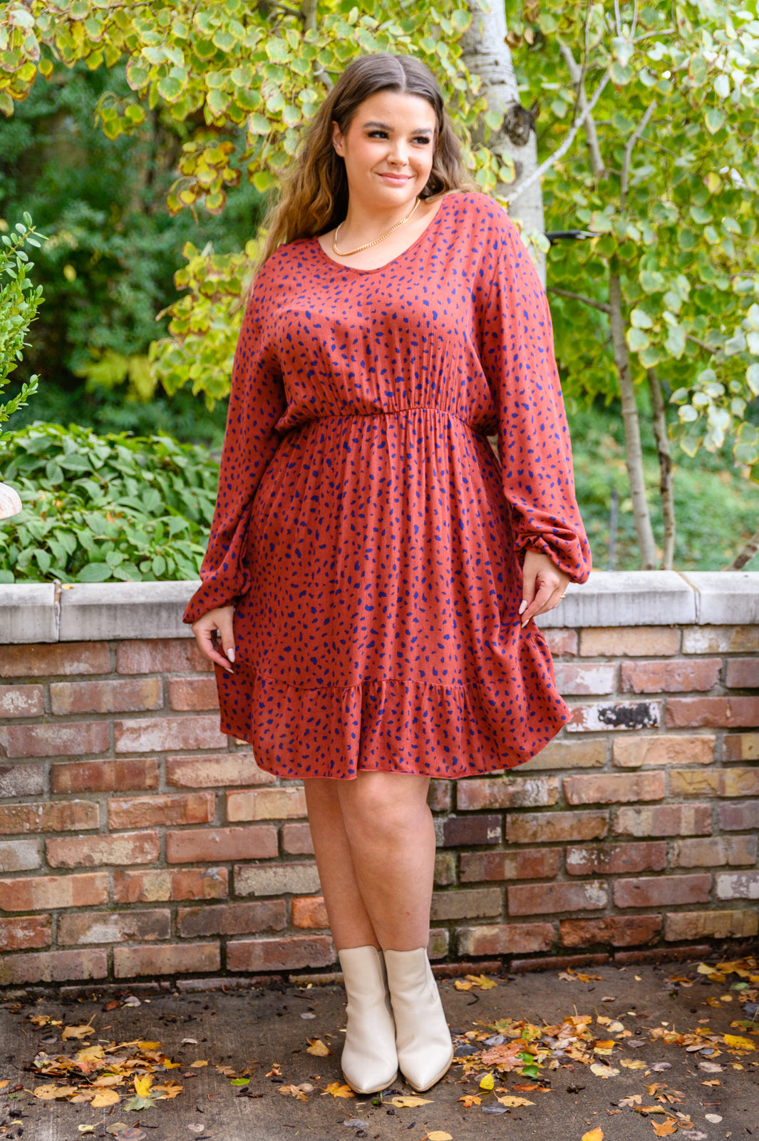 LARISSA  Sweater dress with ruffle sleeve – Point Zero