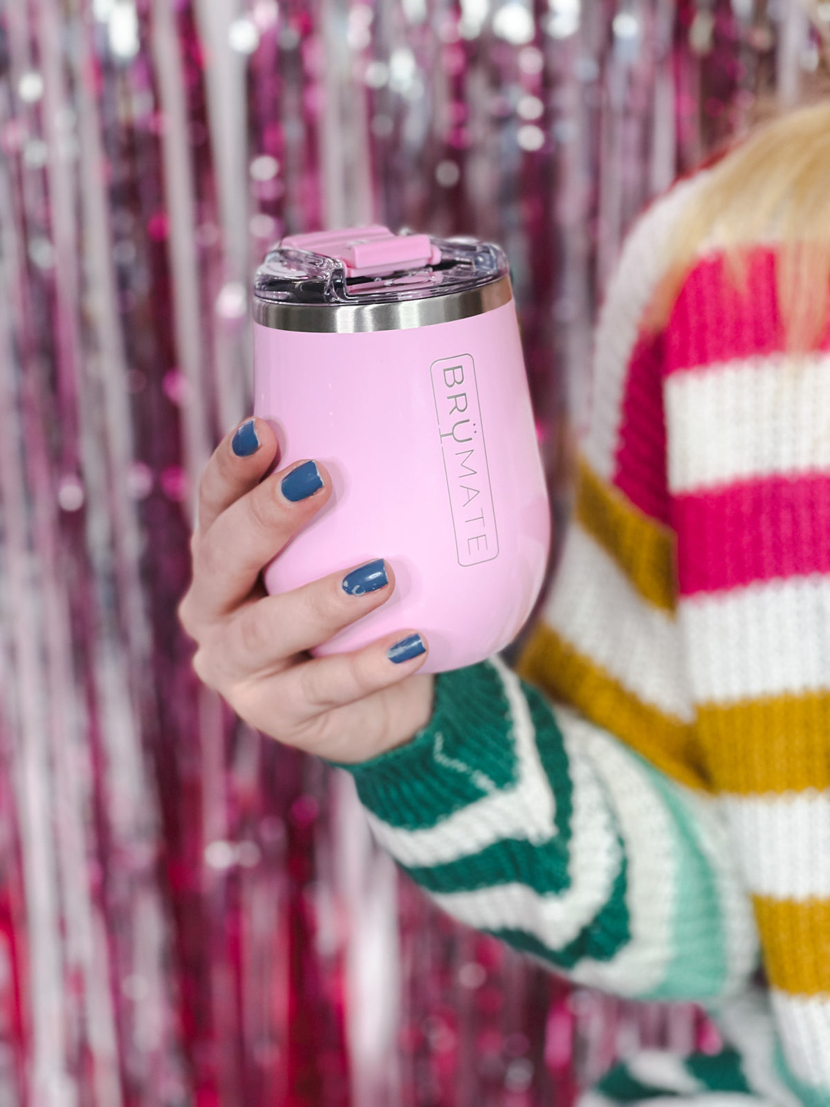 Brumate Glitter Charcoal Wine Tumbler — Homestyle