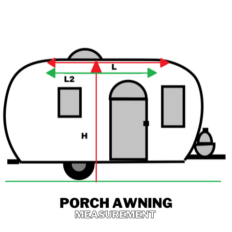 Porch awning measurement instructions