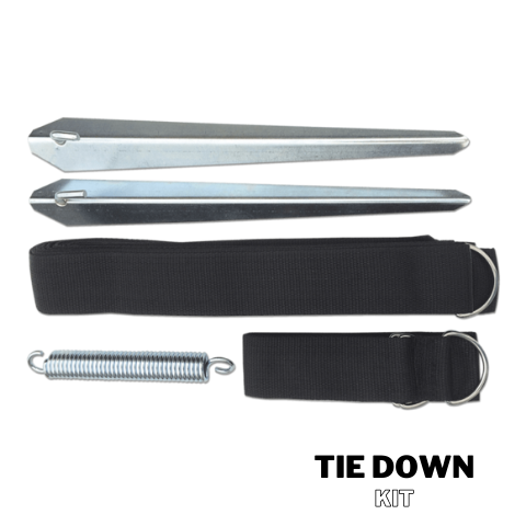 Awning tie down kit storm strap