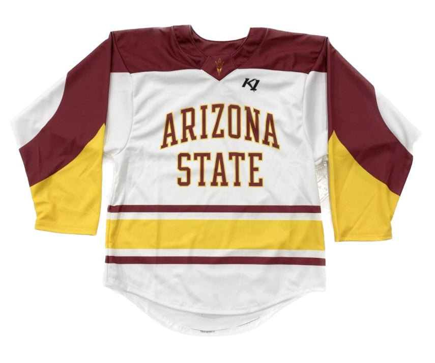 Youth Adidas Arizona State Sun Devils Maron Custom Hockey Jersey