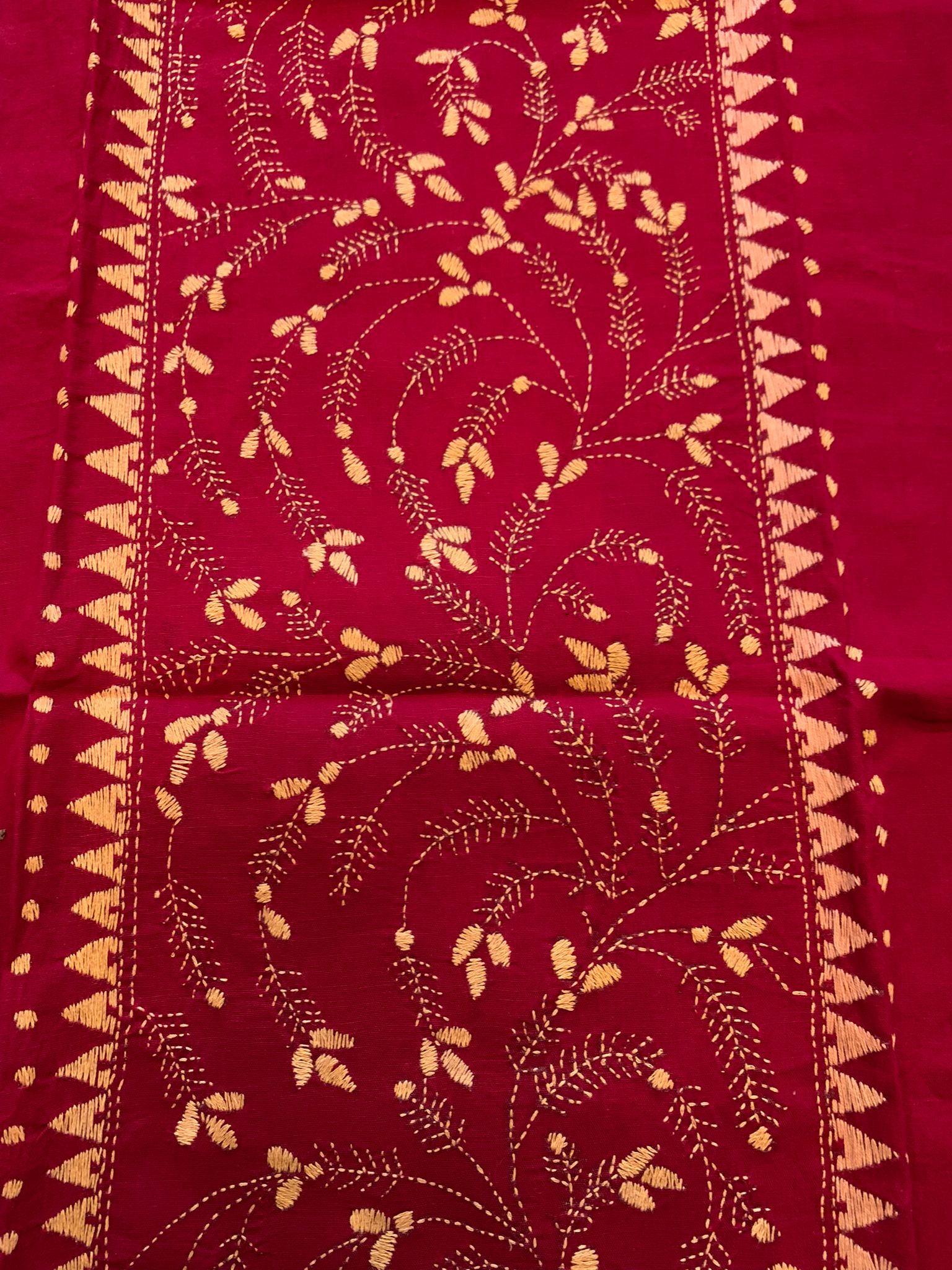 Kantha Stitch Punjabi - Red/38– Tondra's