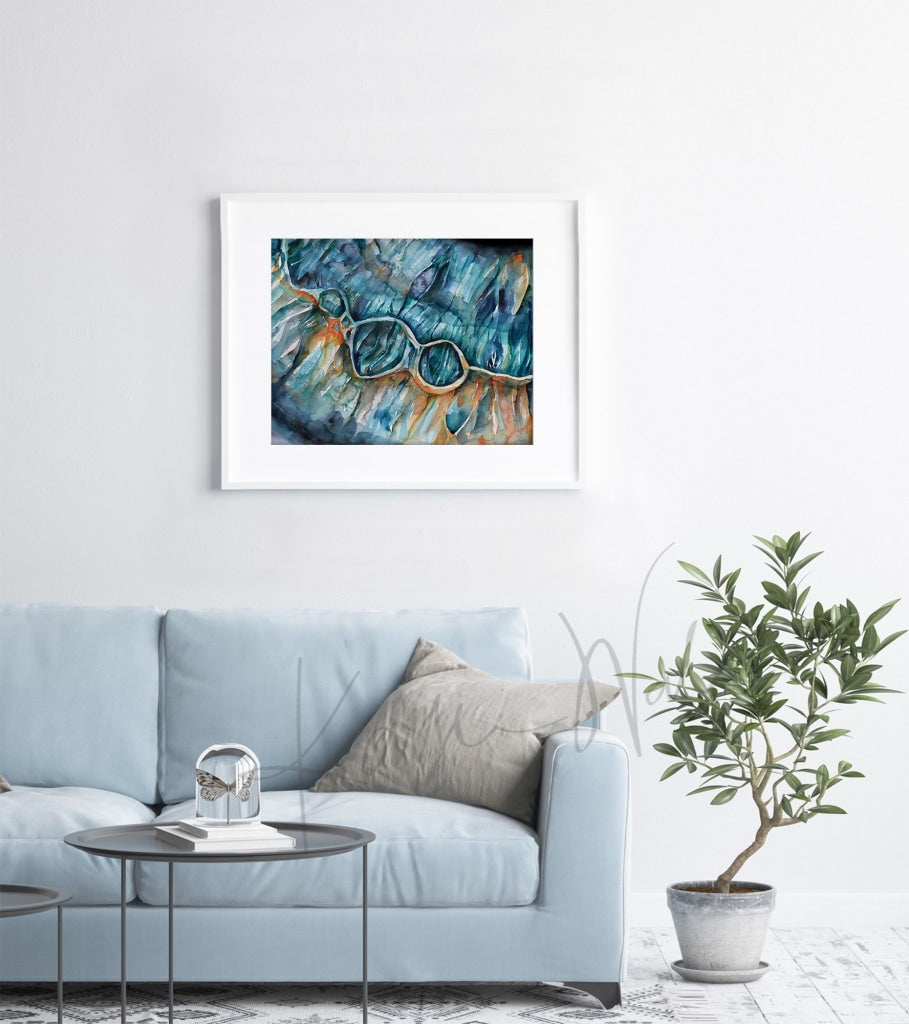 Iris Fibers Watercolor Print – Lyon Road Art