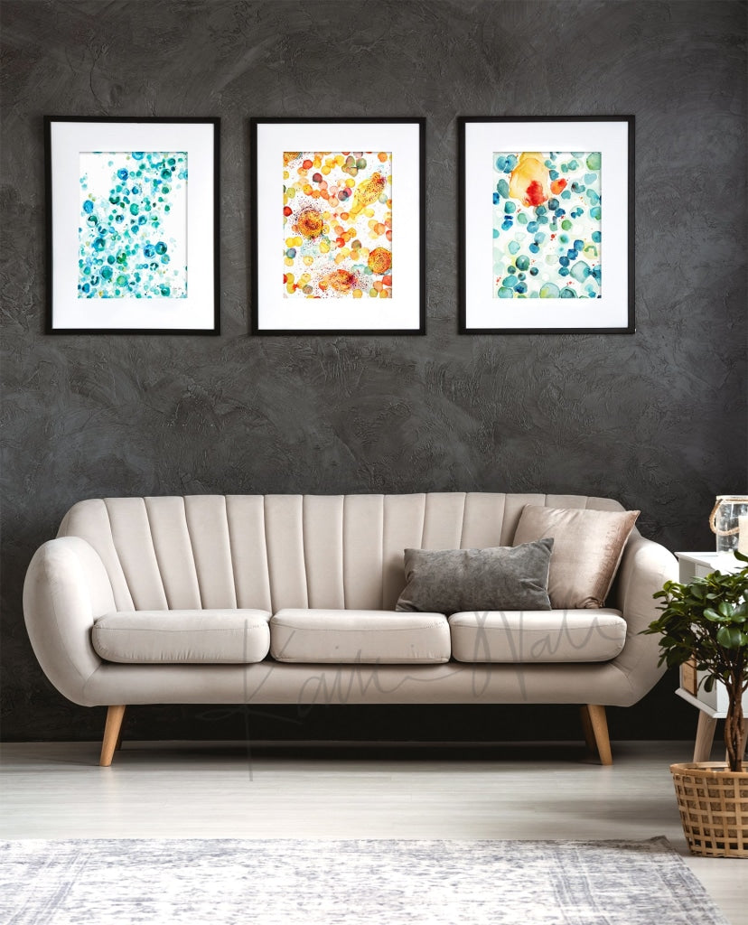 Histology Set of 3 Watercolor Prints – Lyon Road Art