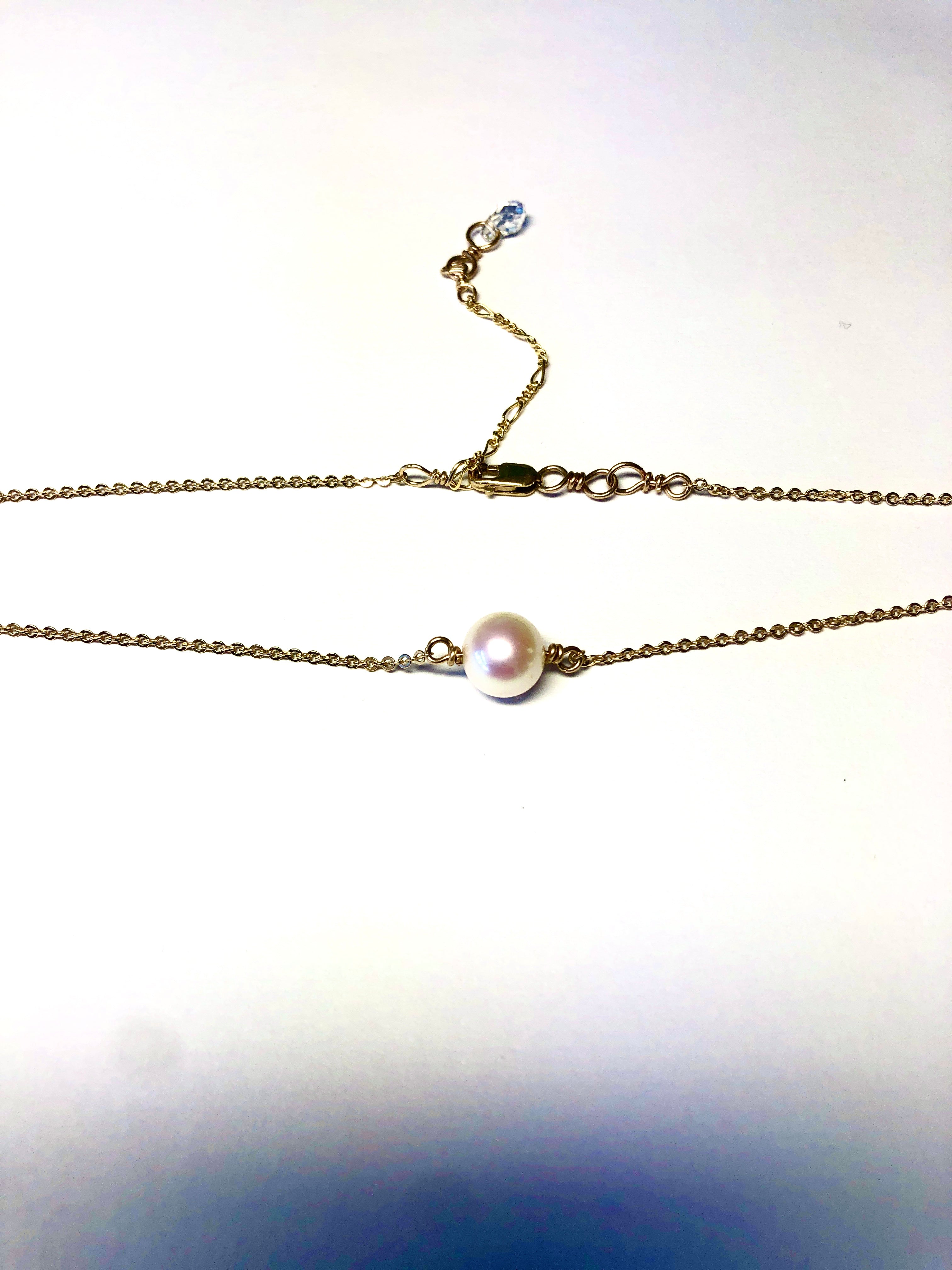 Clavicle Pearl Choker Necklace, hypoallergenic jewelry
