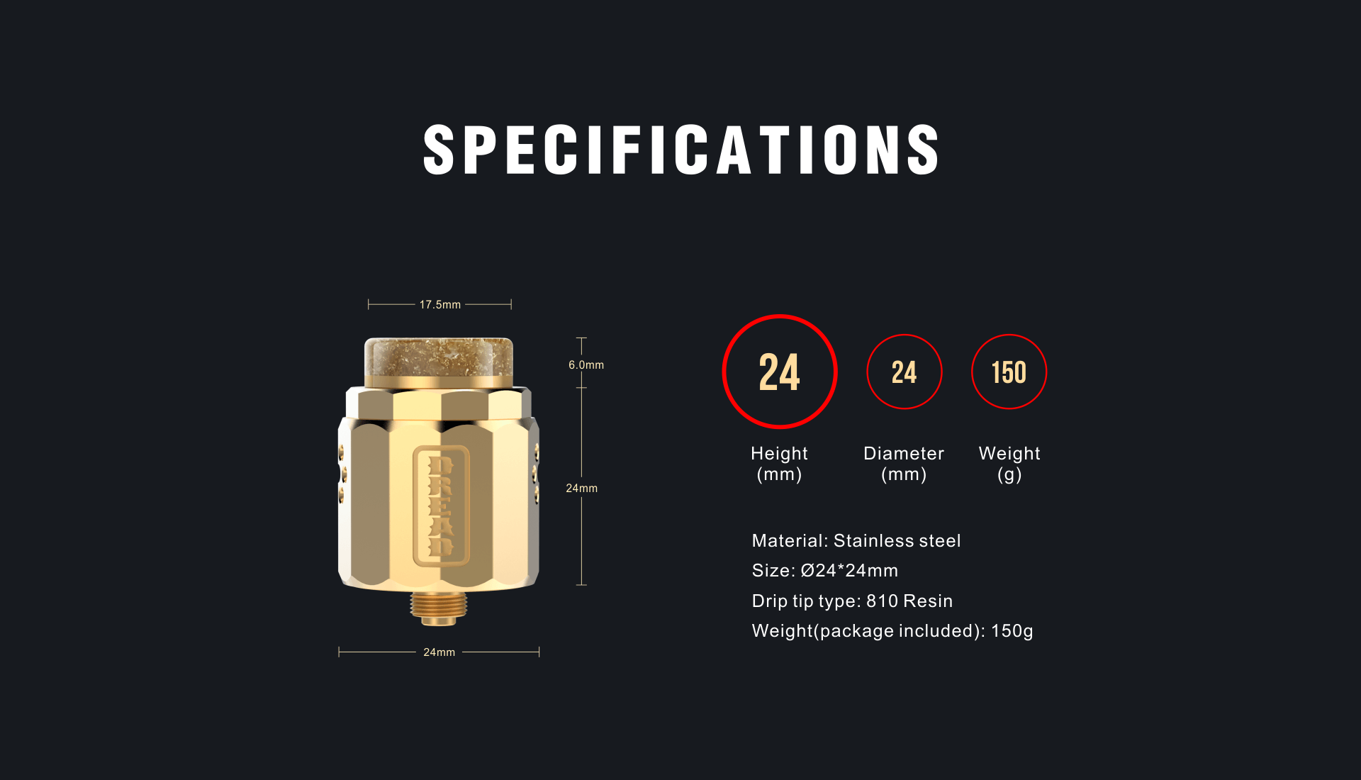 DAMN VAPE DREAD BF RDA – Essence VapeHouse