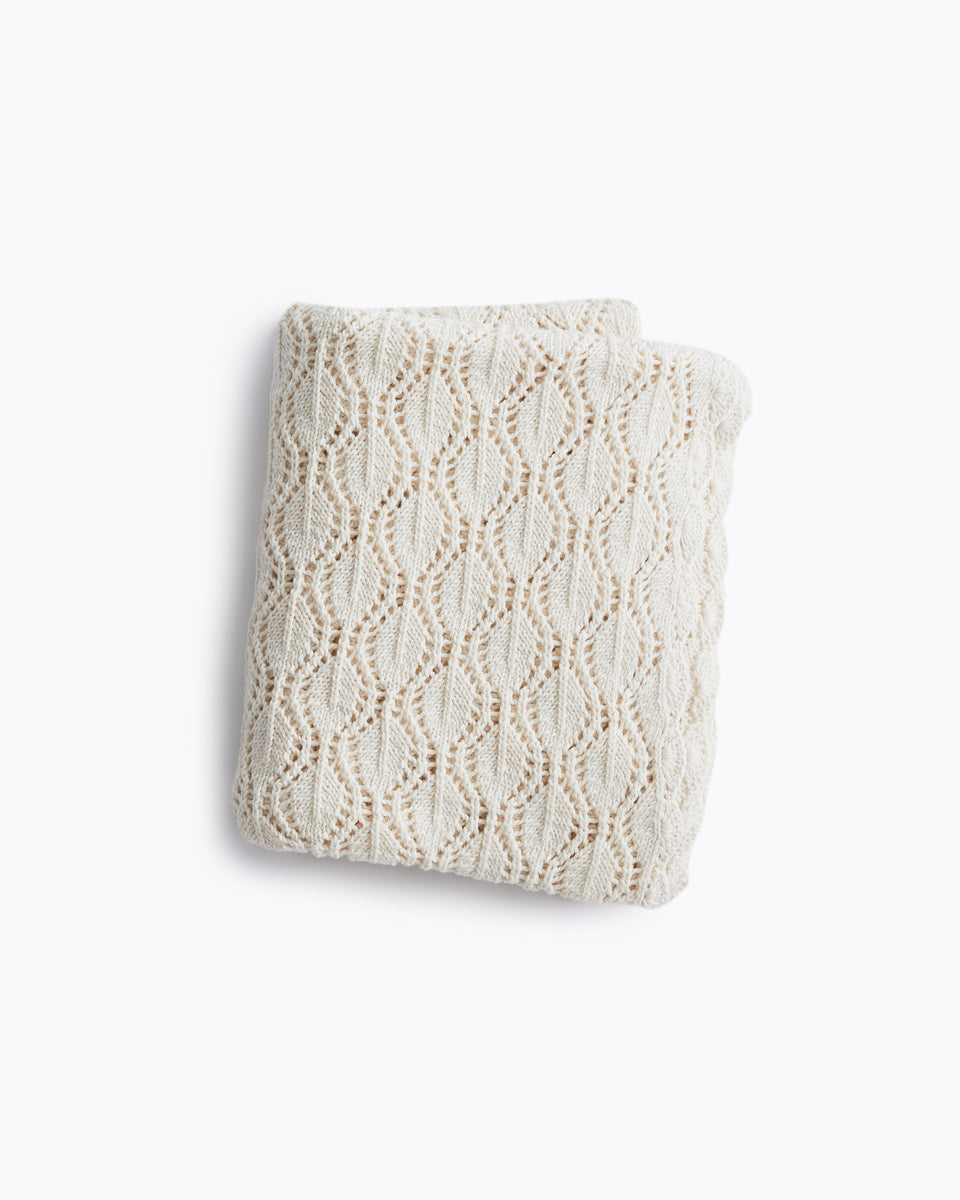 Fleur Heirloom blanket - Cloud