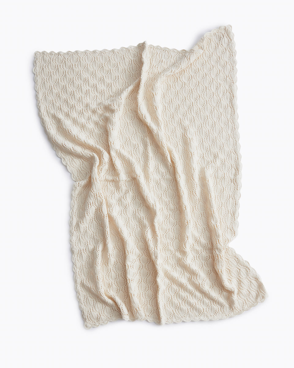 Fleur Heirloom blanket - Cloud