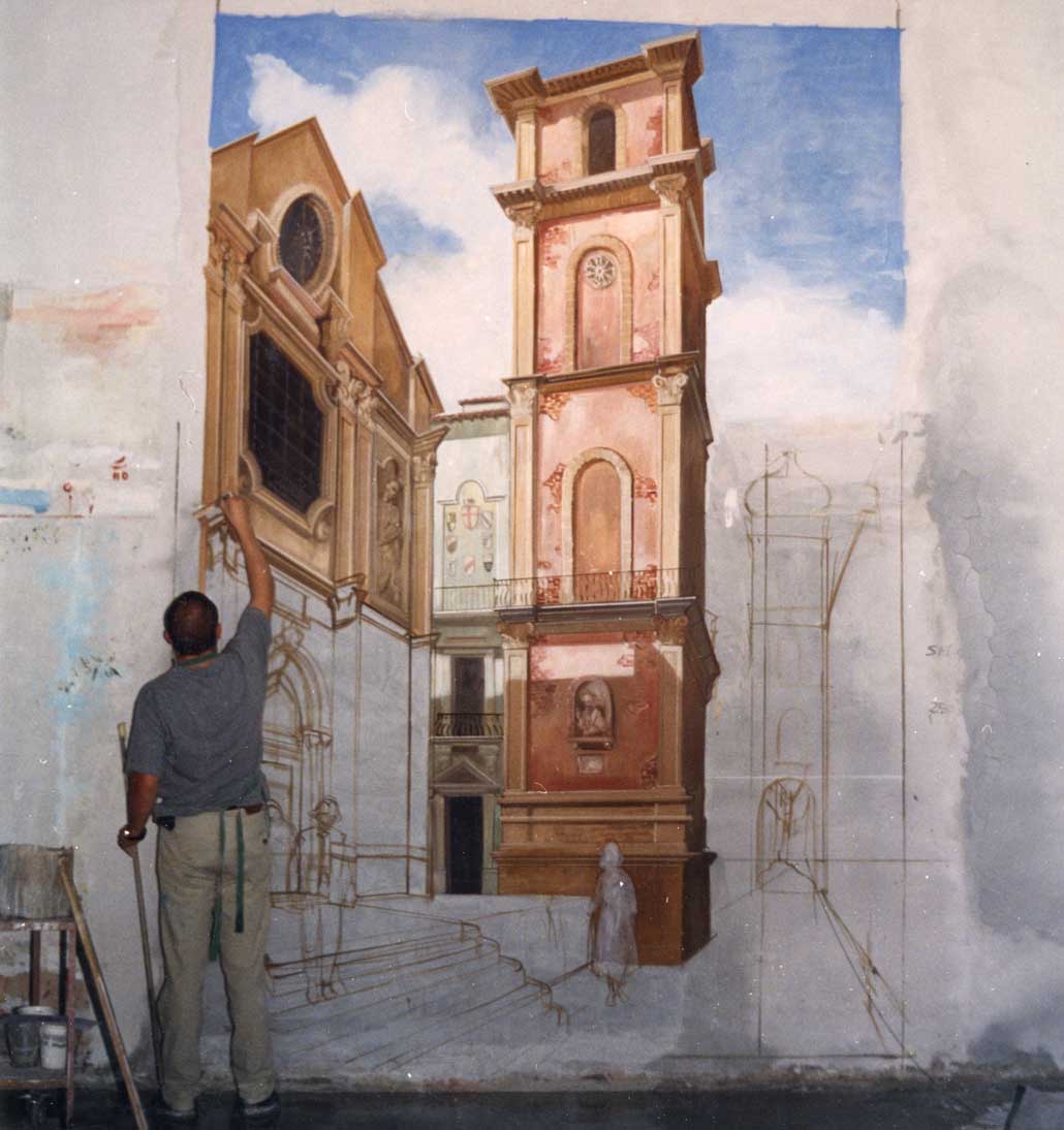 Fresco painting technique