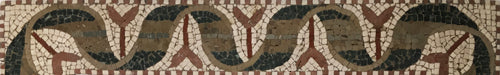 Mosaic pattern: Wavy 3D Ribbon