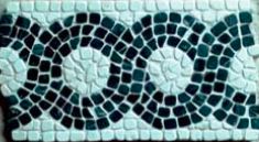 Mosaic pattern: Simple guilloche black and white