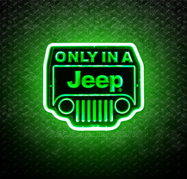 Buy Only In A Jeep 3D Neon Sign Online // Neonstation