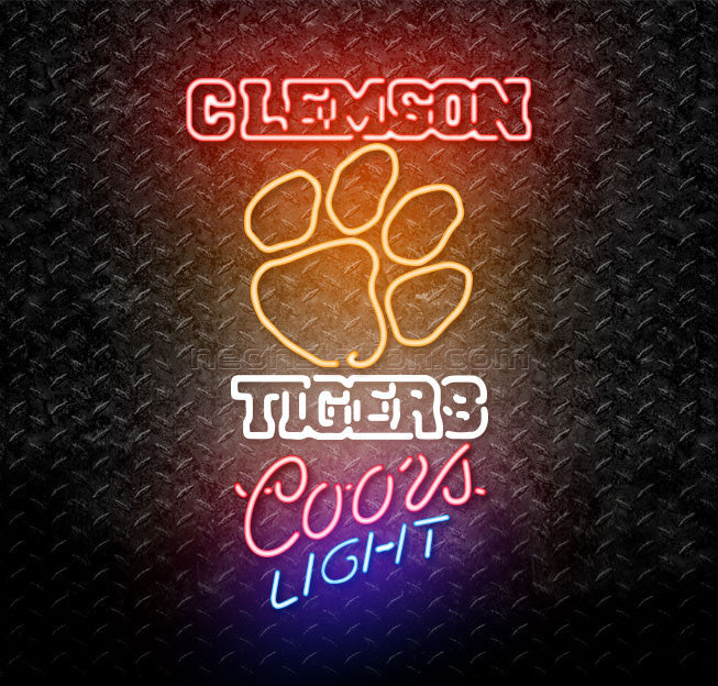 Coors Light Ncaa Clemson University Tiger Neon Sign