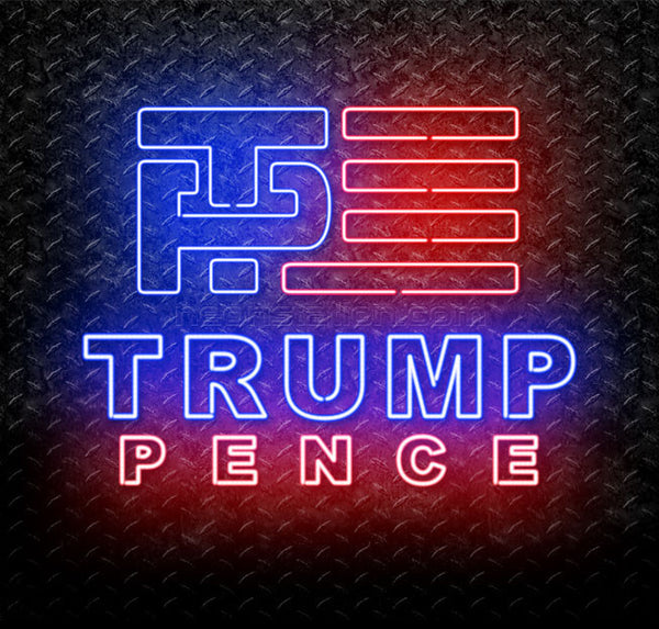 Donald Trump Trumpence Campaign Logo Neon Sign For Sale // Neonstation