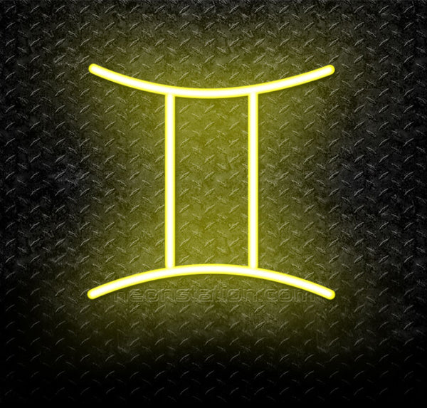 Gemini Zodiac Horoscope Astrology Logo Neon Sign For Sale // Neonstation