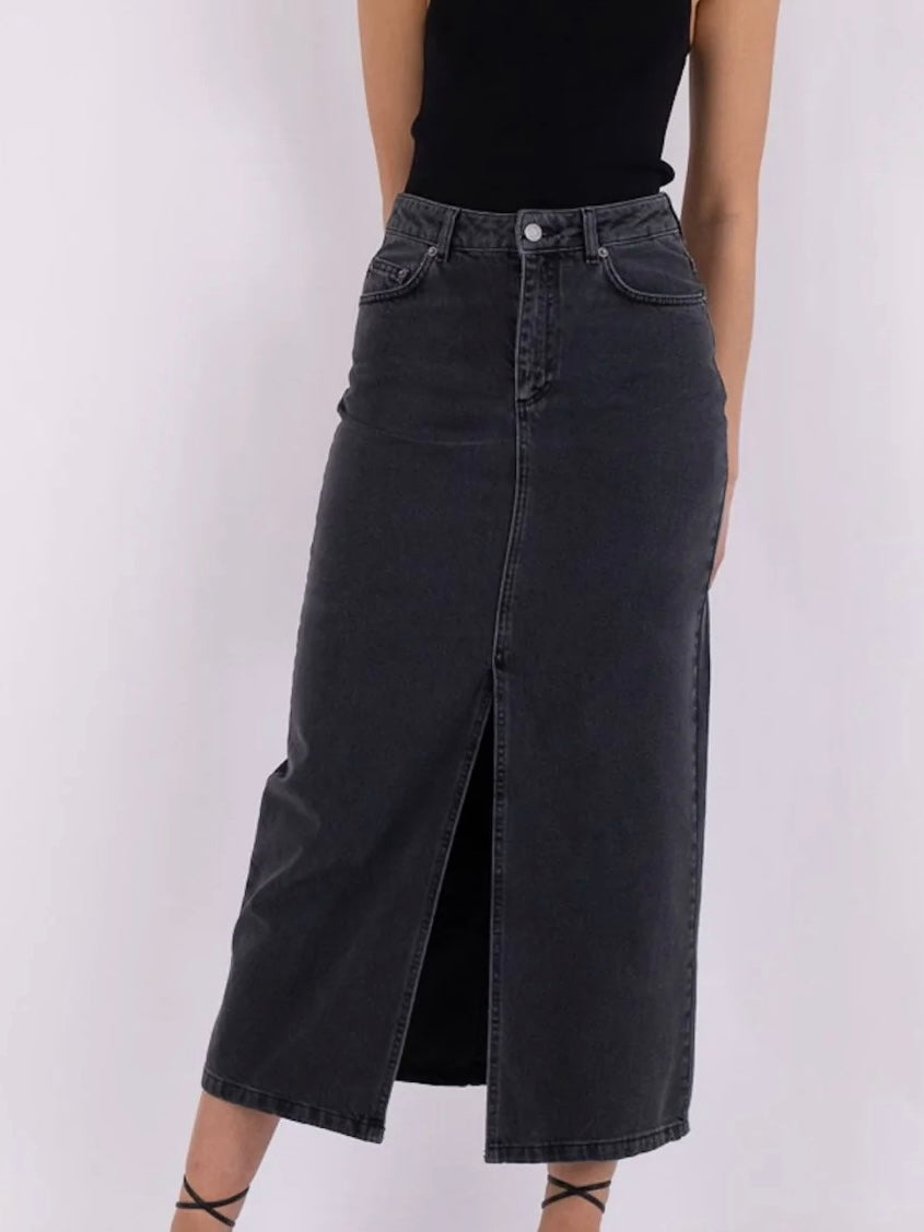 Frankie Denim Jeans Skirt Vintage Blue Neo Noir - Product - Sienna