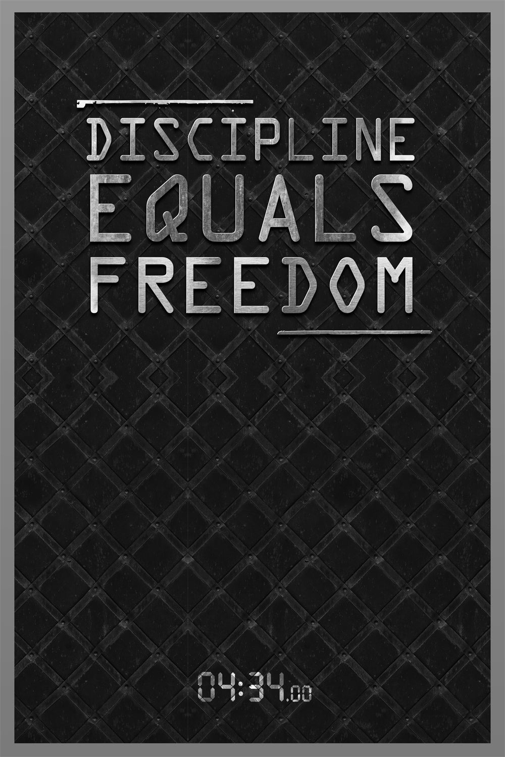 Discipline Equals Freedom Poster 24 x 36" – Jockostore.com