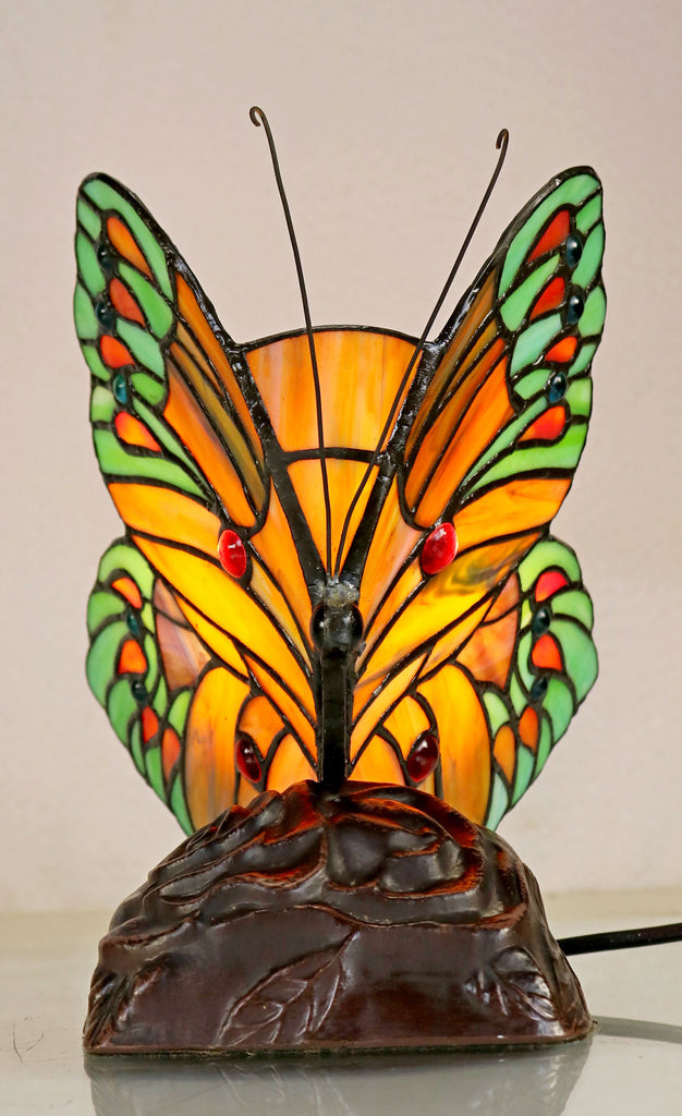 leadlight butterfly lamp