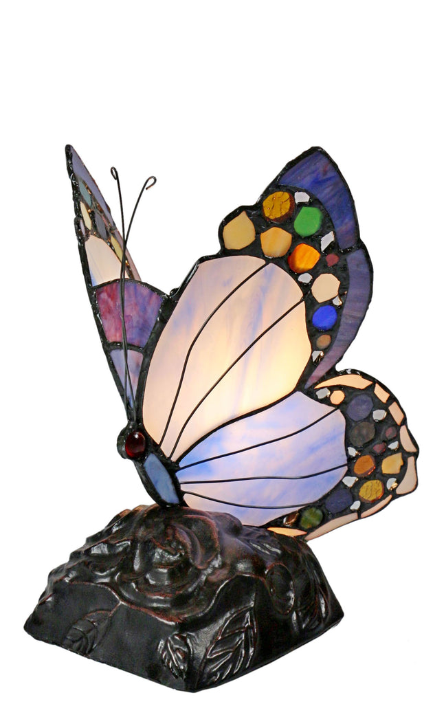 leadlight butterfly lamp