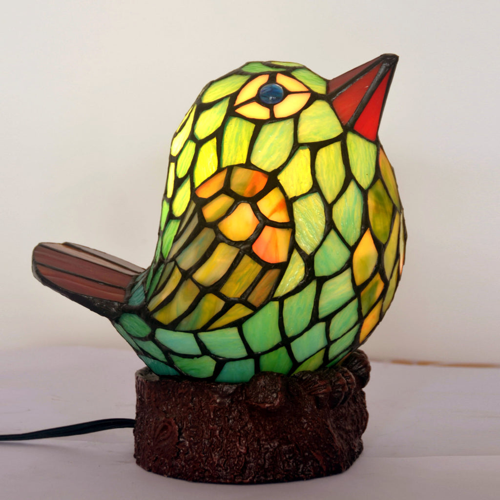 "Happy Bird" Tiffany Leadlight Art Deco Stained Glass ...