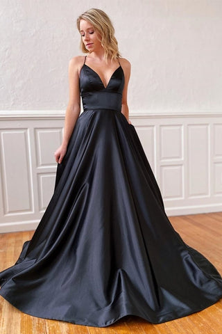 black backless formal dress