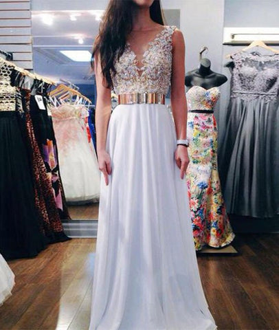 white dress with gold belt