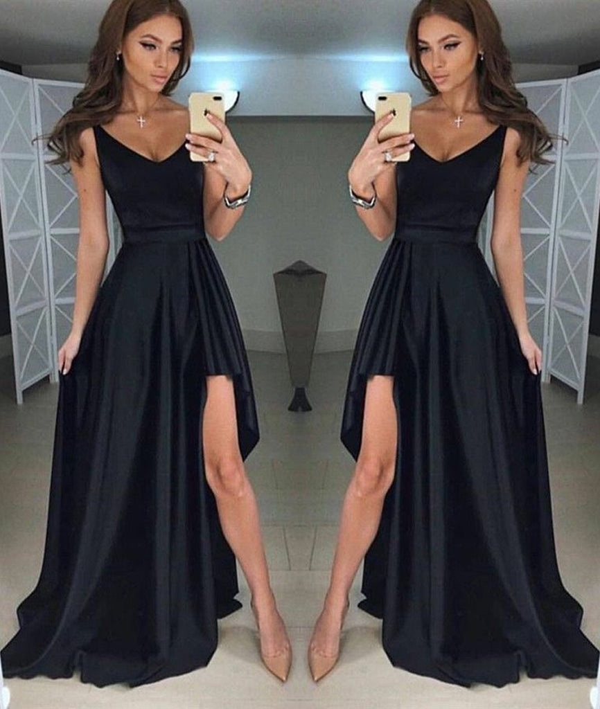 black a line prom dress