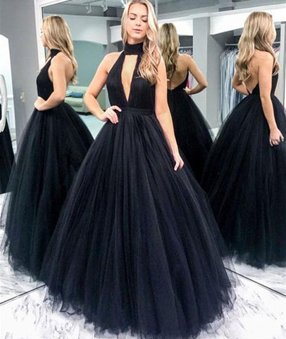 black evening dress