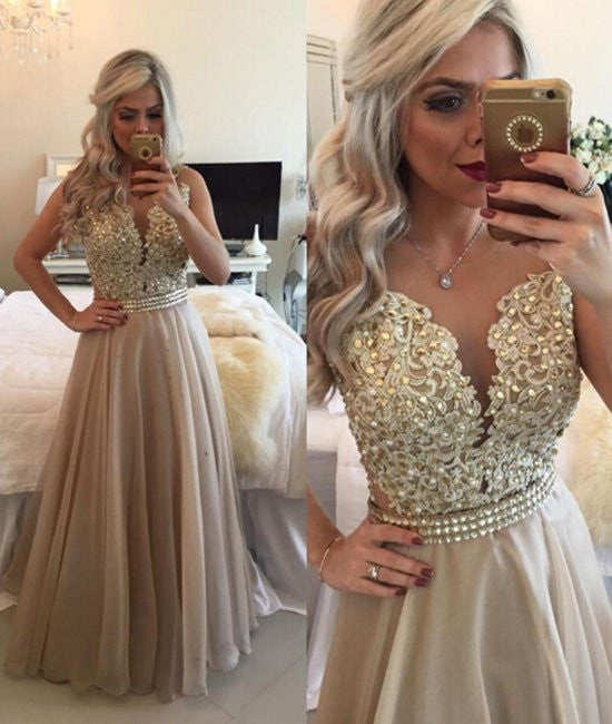 Champagne Color Evening Dress Hotsell ...