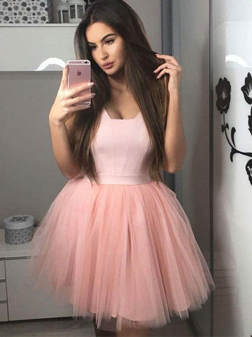 cute pink short dresses