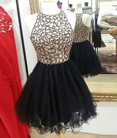black glitter short dress