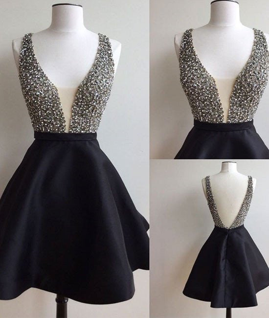 short black glitter dress