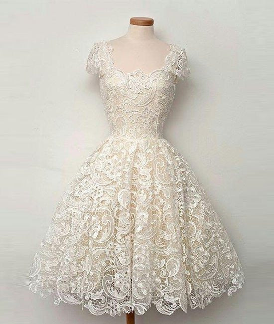 short lace formal dress