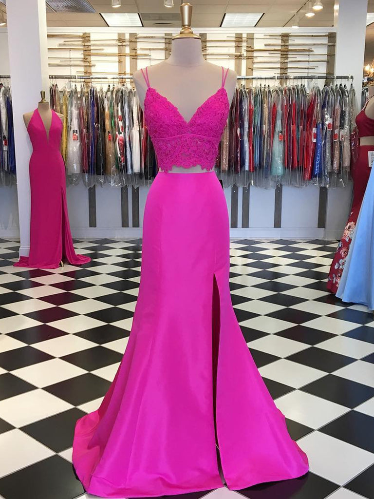 fuchsia formal evening dresses