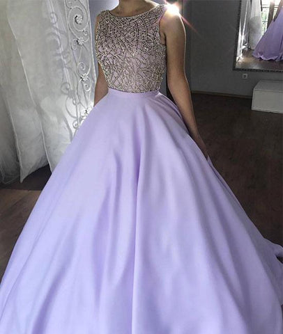 purple satin long dress