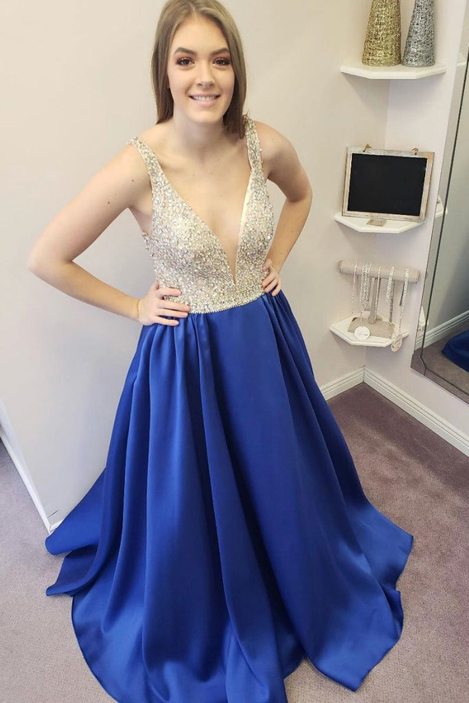 formal royal blue gowns
