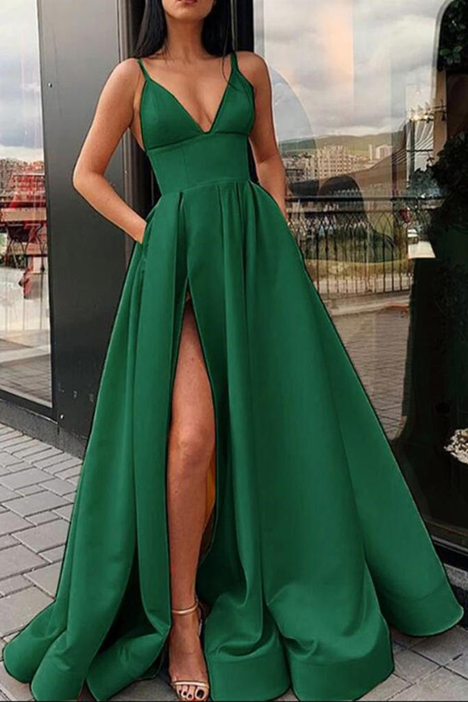sexy emerald green dress
