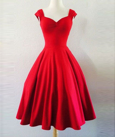 short red prom dress